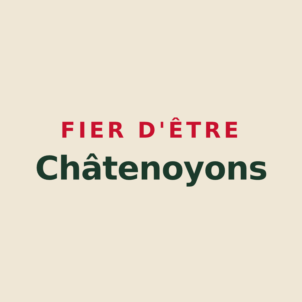 Tote bag « Fier d'être Châtenoyons » — design pour Châtenay