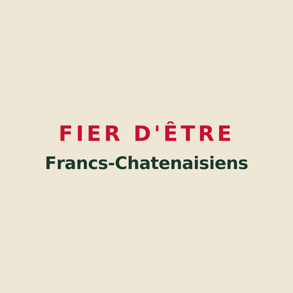 Tote bag « Fier d'être Francs-Chatenaisiens » — design pour Châtenay-en-France