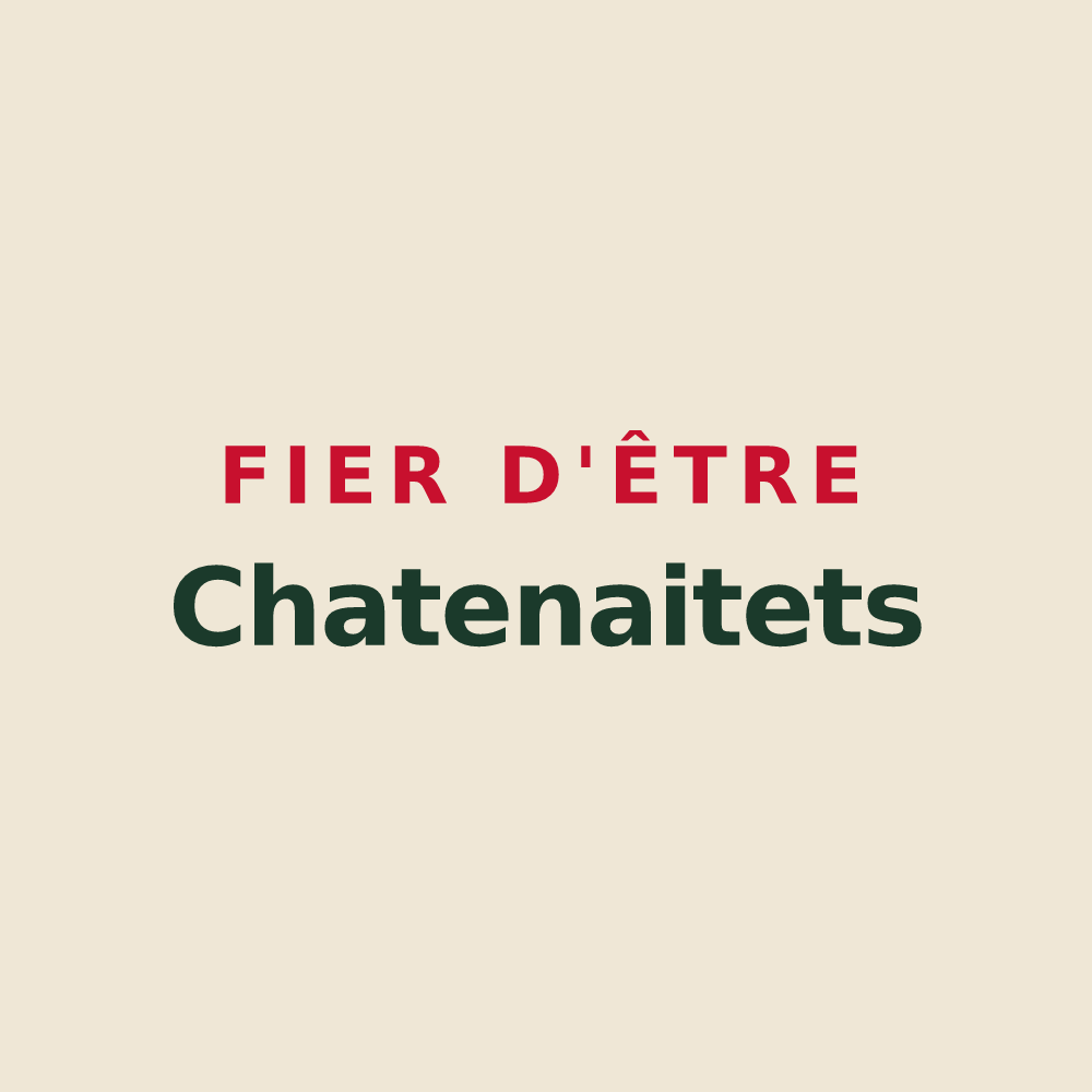 Tote bag « Fier d'être Chatenaitets » — design pour Châtenois