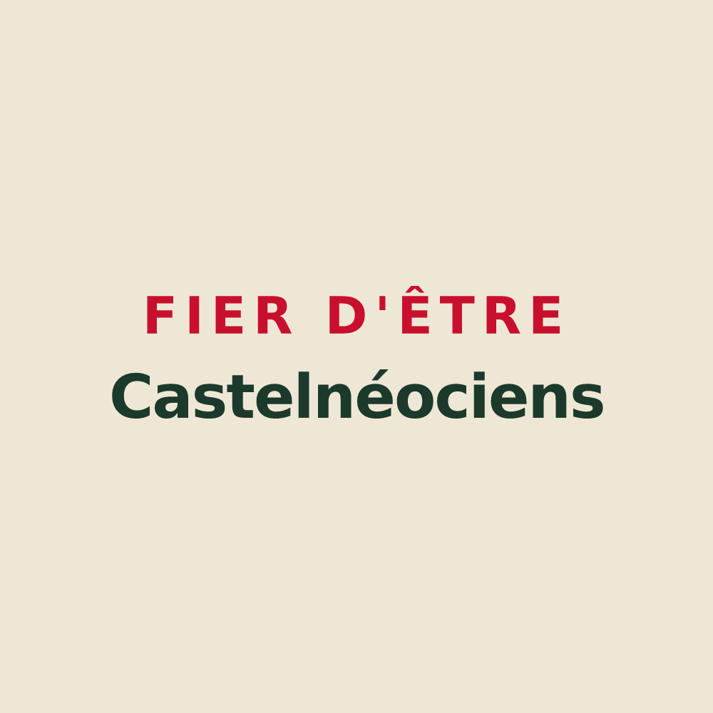 Tote bag « Fier d'être Castelnéociens » — design pour Châtenoy