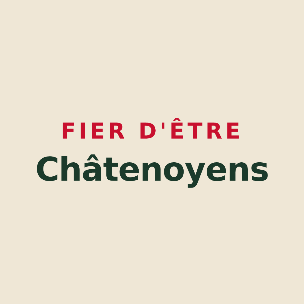Tote bag « Fier d'être Châtenoyens » — design pour Châtenoy-le-Royal