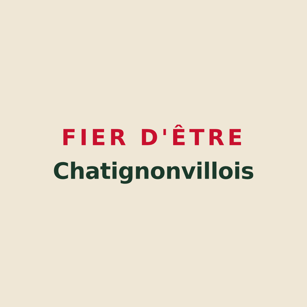 Tote bag « Fier d'être Chatignonvillois » — design pour Chatignonville