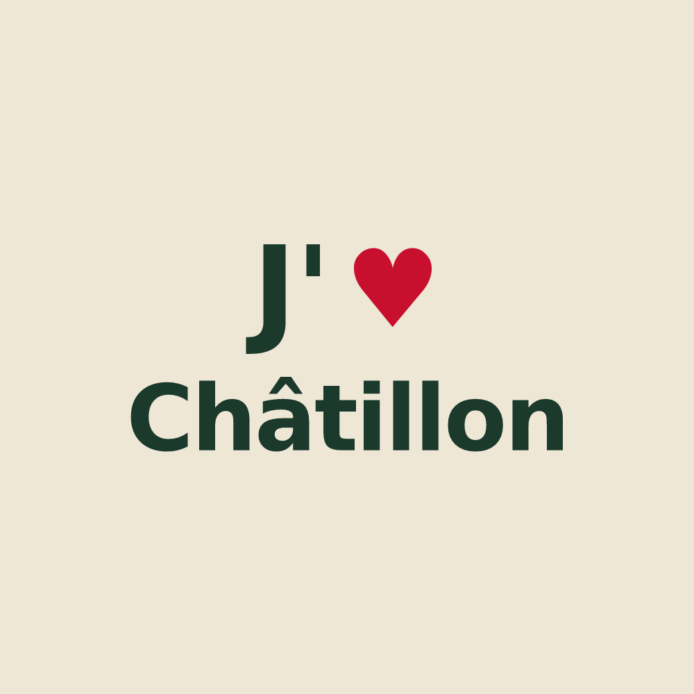 Tote bag personnalisé Châtillon — design J'aime Châtillon