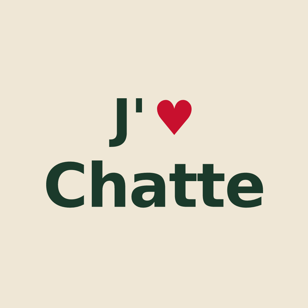 Tote bag personnalisé Chatte — design J'aime Chatte