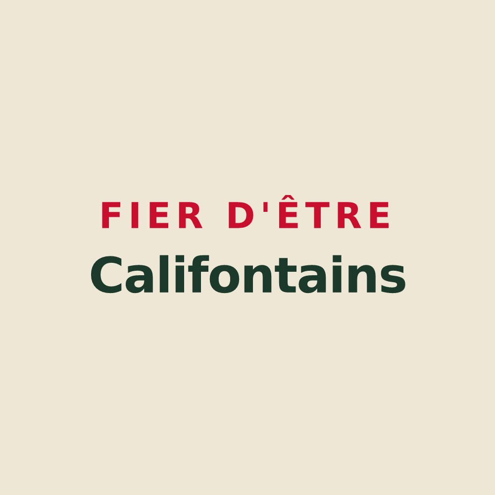 Tote bag « Fier d'être Califontains » — design pour Chaudefonds-sur-Layon