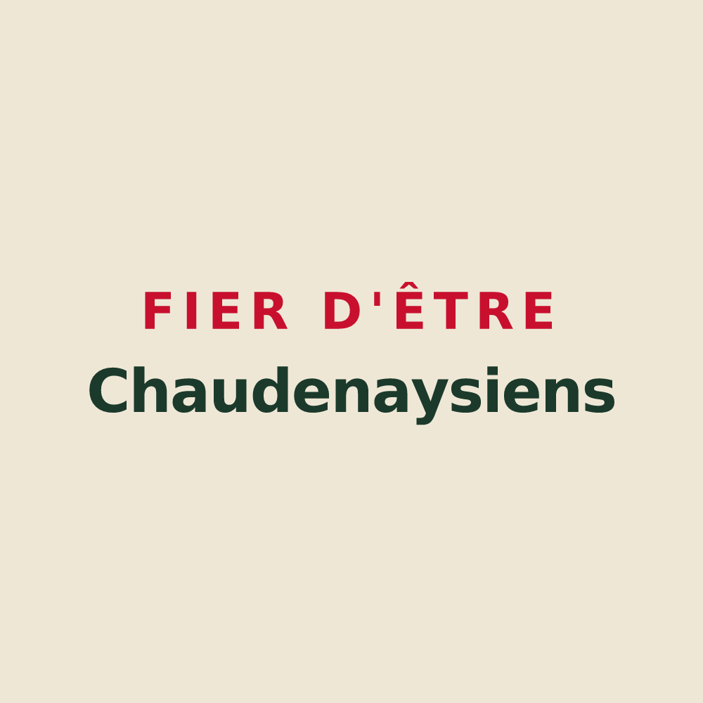 Tote bag « Fier d'être Chaudenaysiens » — design pour Chaudenay