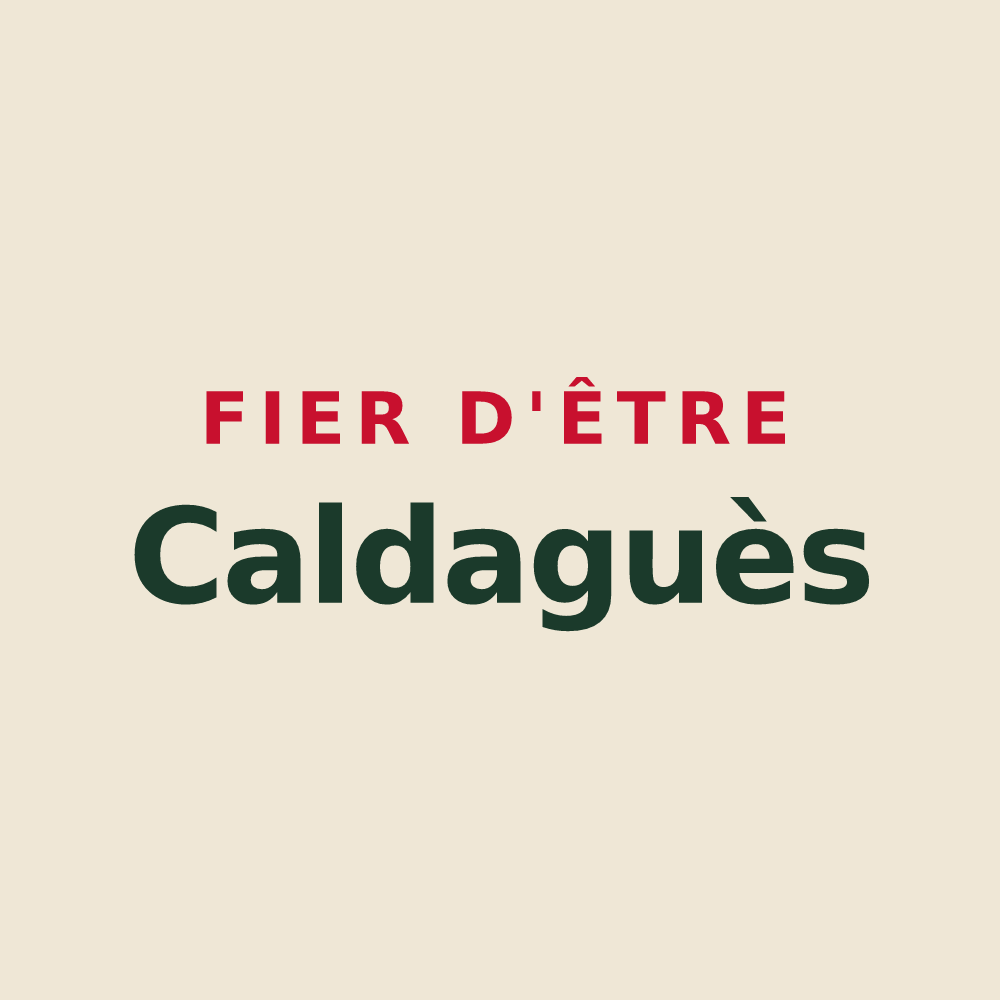 Tote bag « Fier d'être Caldaguès » — design pour Chaudes-Aigues