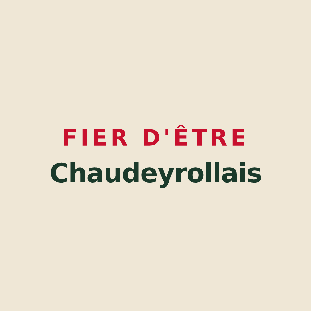 Tote bag « Fier d'être Chaudeyrollais » — design pour Chaudeyrolles