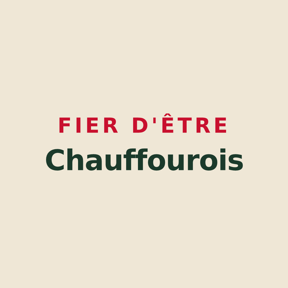 Tote bag « Fier d'être Chauffourois » — design pour Chauffour-lès-Bailly