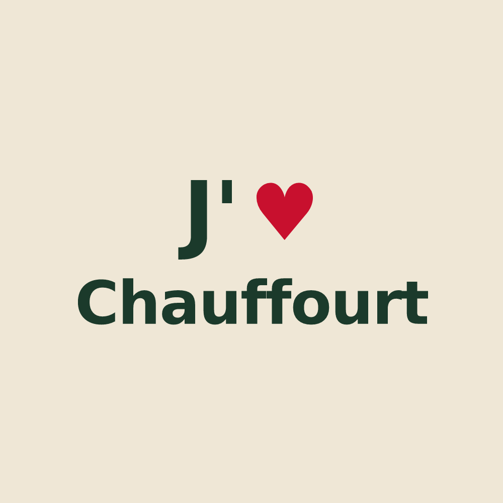 Tote bag personnalisé Chauffourt — design J'aime Chauffourt