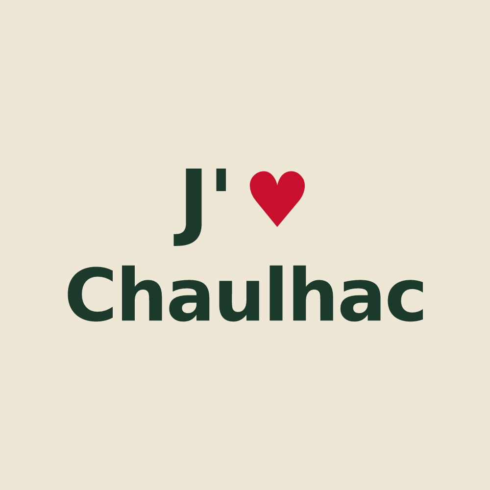 Tote bag personnalisé Chaulhac — design J'aime Chaulhac