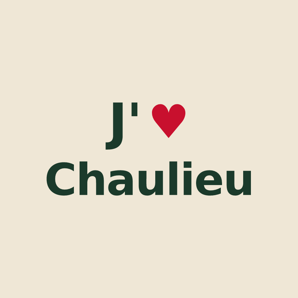 Tote bag personnalisé Chaulieu — design J'aime Chaulieu