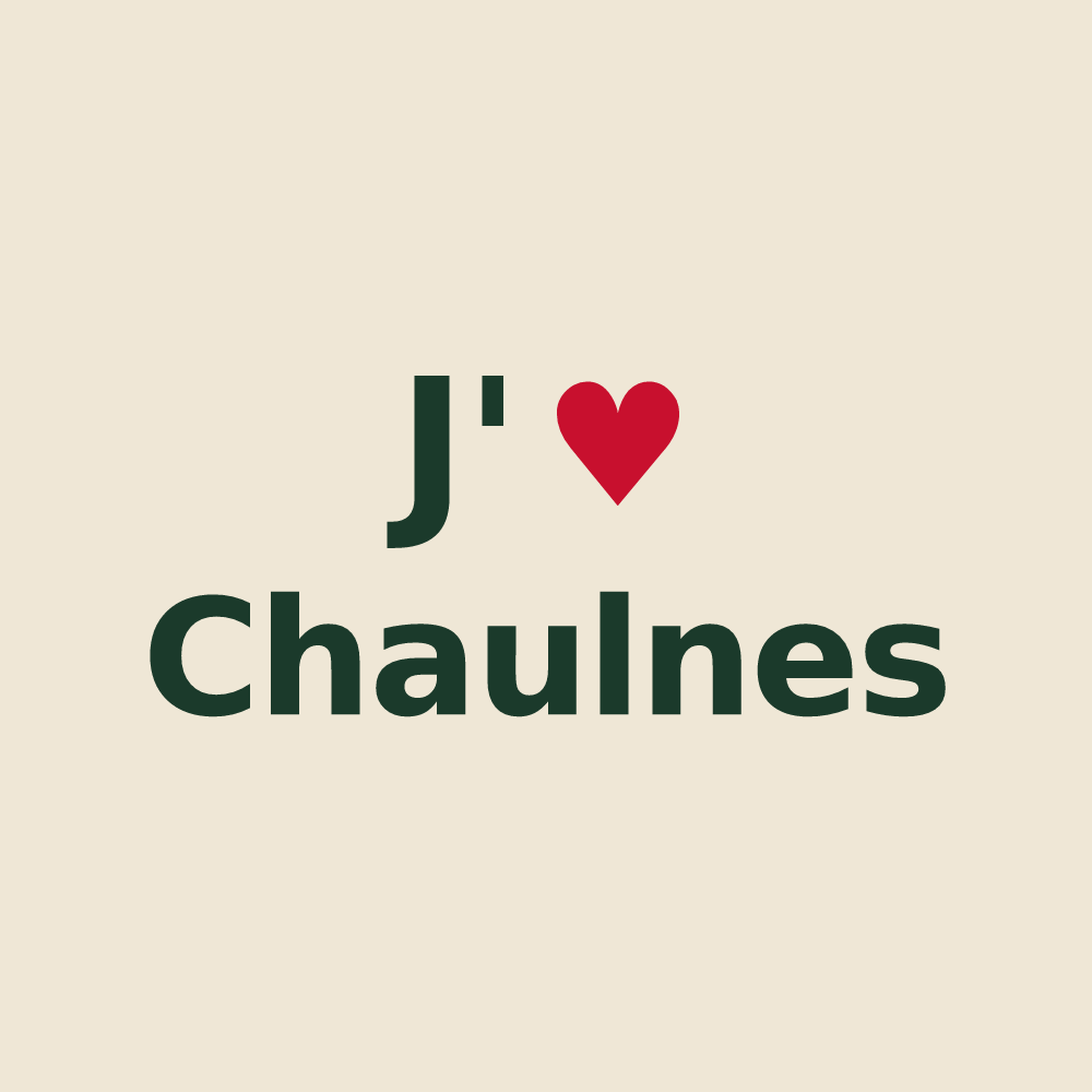 Tote bag personnalisé Chaulnes — design J'aime Chaulnes