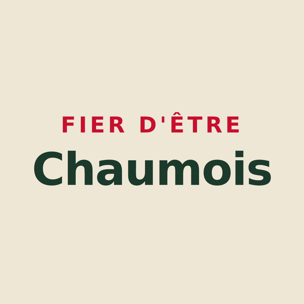 Tote bag « Fier d'être Chaumois » — design pour Chaum