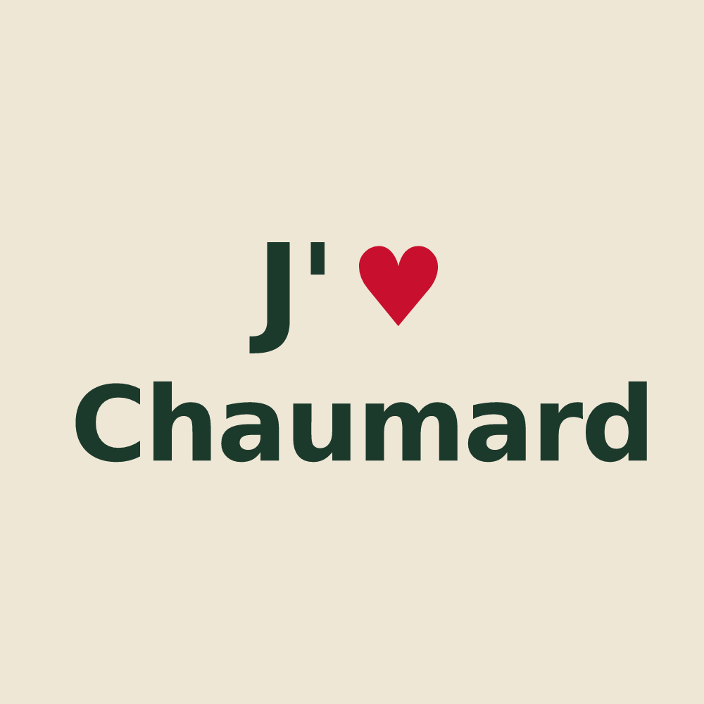 Tote bag personnalisé Chaumard — design J'aime Chaumard