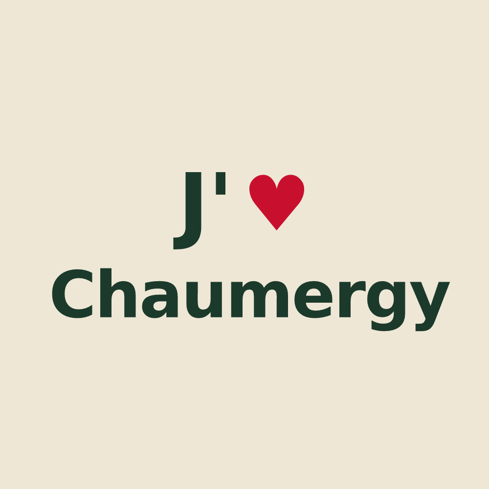 Tote bag personnalisé Chaumergy — design J'aime Chaumergy