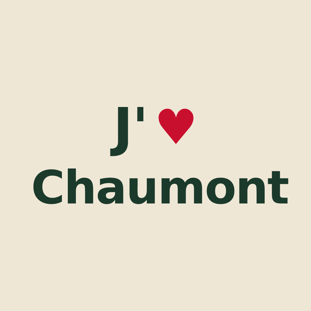 Tote bag personnalisé Chaumont — design J'aime Chaumont