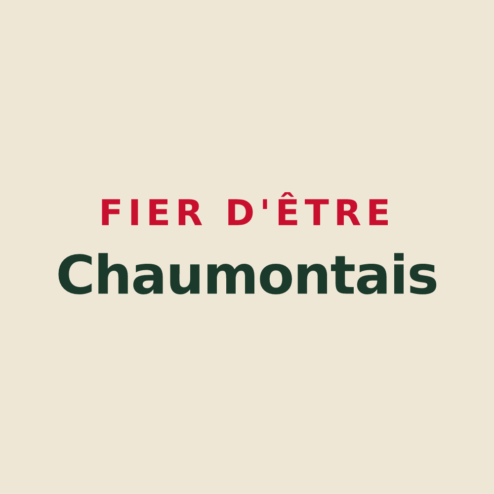 Tote bag « Fier d'être Chaumontais » — design pour Chaumont-sur-Loire