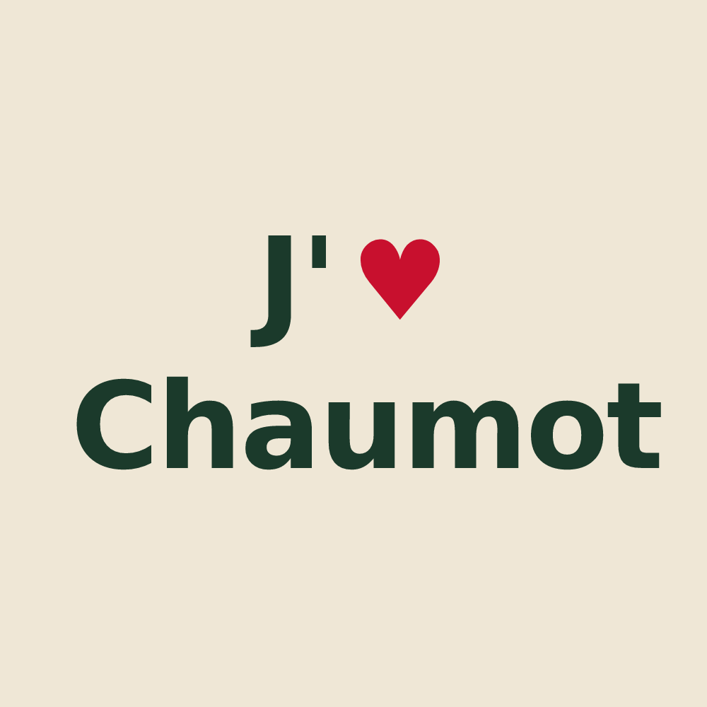 Tote bag personnalisé Chaumot — design J'aime Chaumot