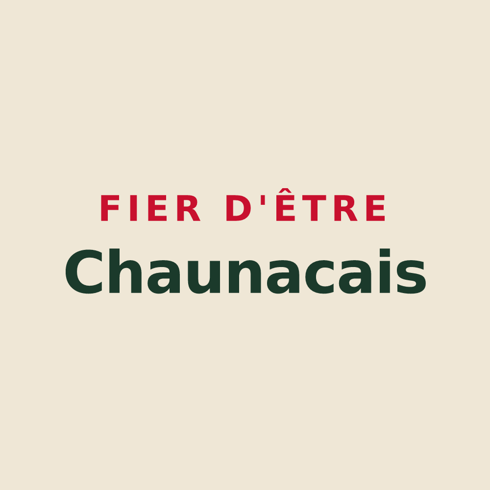 Tote bag « Fier d'être Chaunacais » — design pour Chaunac