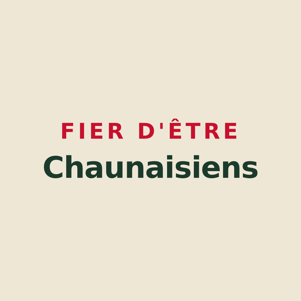 Tote bag « Fier d'être Chaunaisiens » — design pour Chaunay