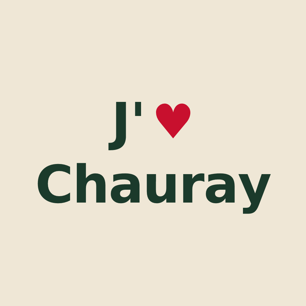 Tote bag personnalisé Chauray — design J'aime Chauray