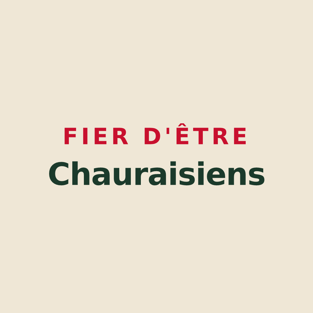 Tote bag « Fier d'être Chauraisiens » — design pour Chauray