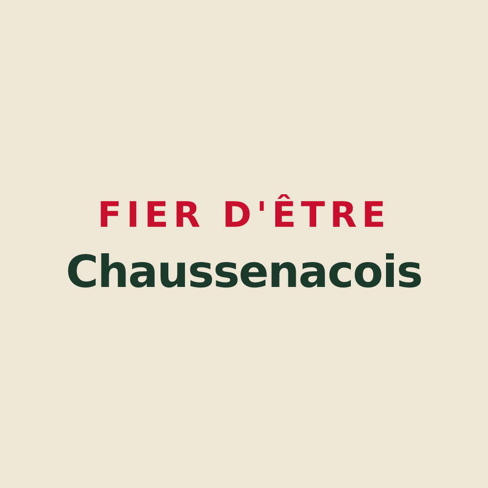 Tote bag « Fier d'être Chaussenacois » — design pour Chaussenac
