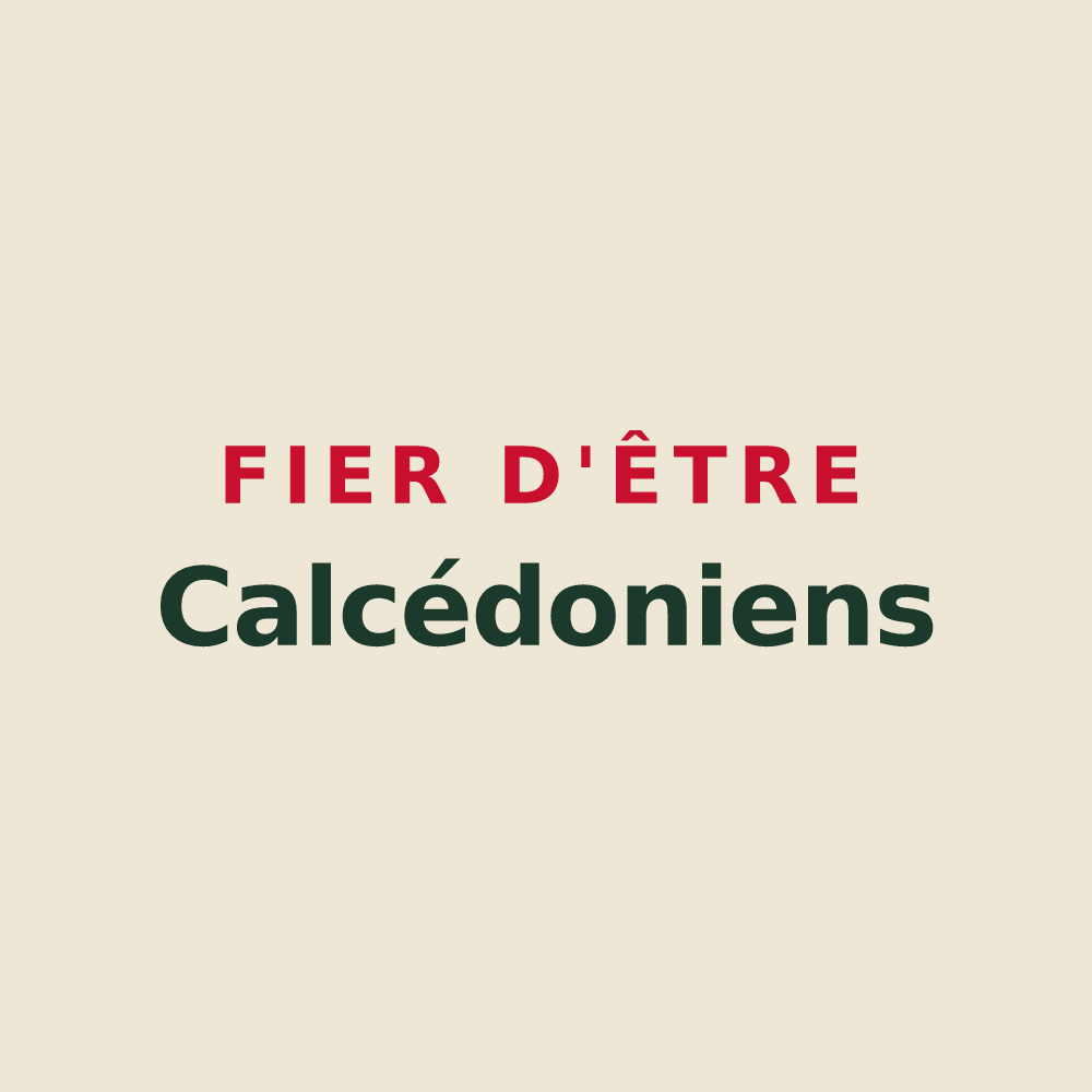 Tote bag « Fier d'être Calcédoniens » — design pour Chaussy