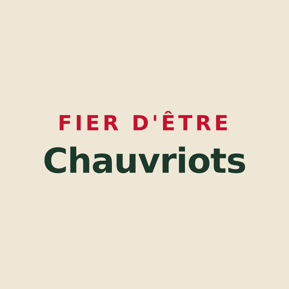 Tote bag « Fier d'être Chauvriots » — design pour Chauvry
