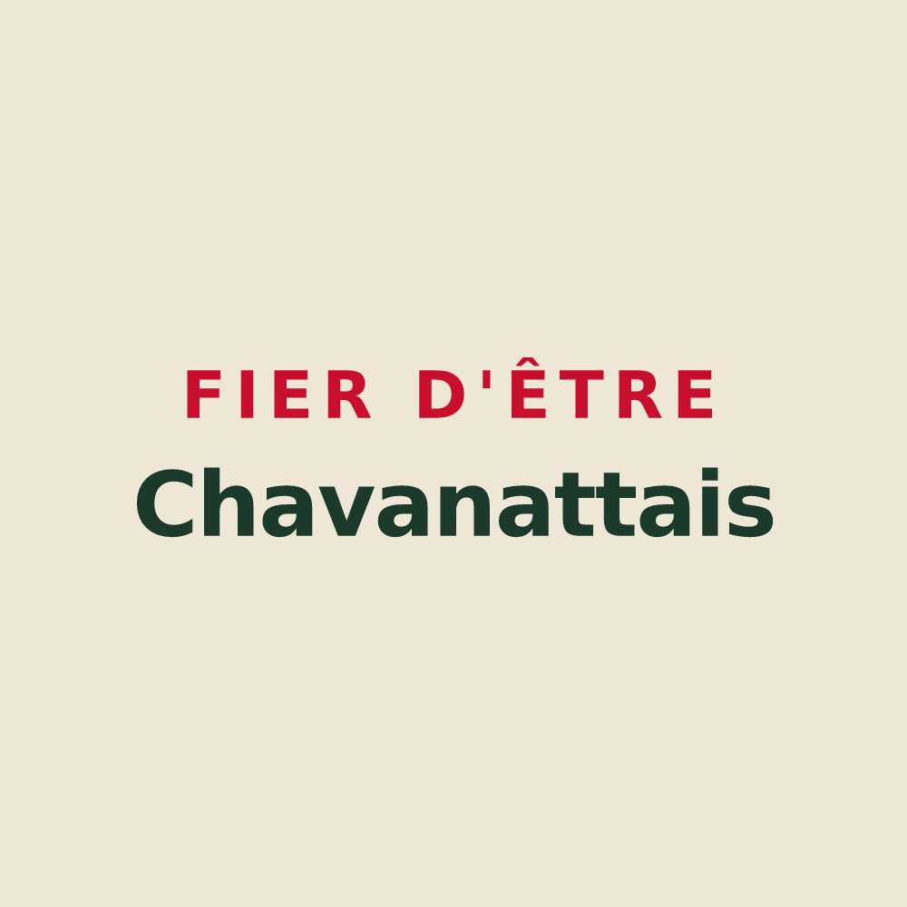 Tote bag « Fier d'être Chavanattais » — design pour Chavanatte