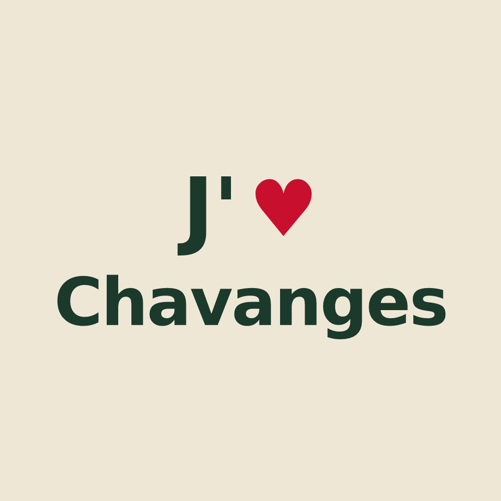 Tote bag personnalisé Chavanges — design J'aime Chavanges