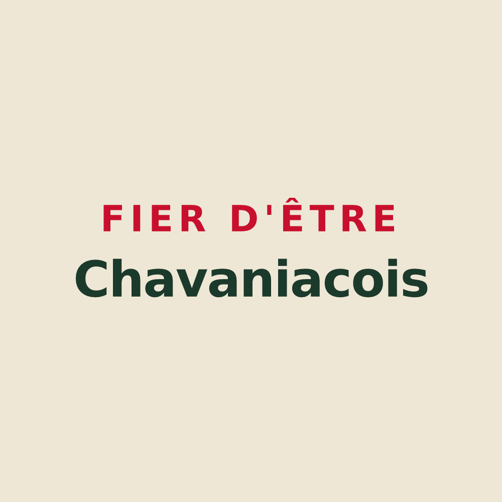 Tote bag « Fier d'être Chavaniacois » — design pour Chavaniac-Lafayette