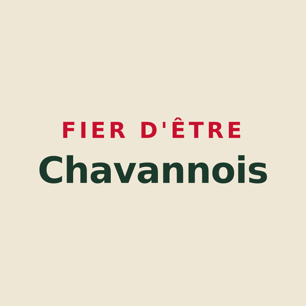 Tote bag « Fier d'être Chavannois » — design pour Chavannes-sur-Reyssouze