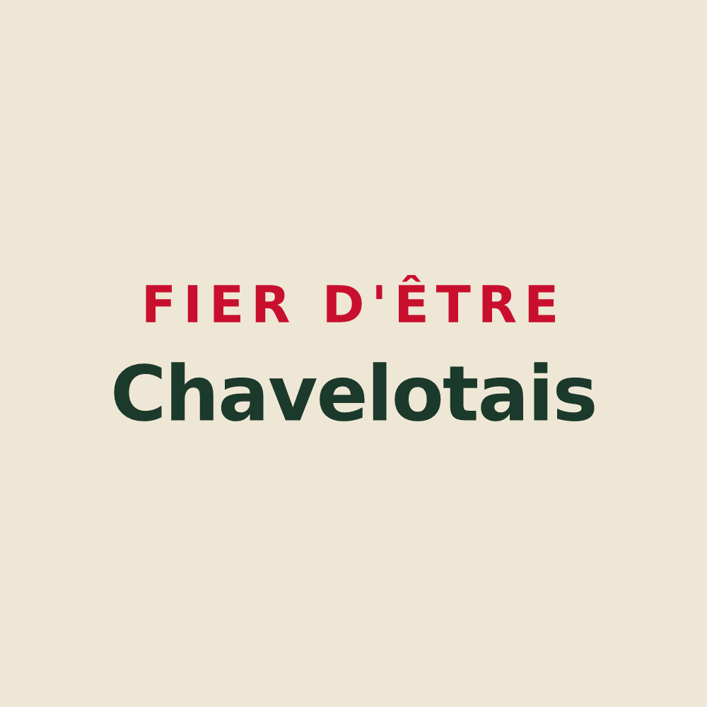 Tote bag « Fier d'être Chavelotais » — design pour Chavelot