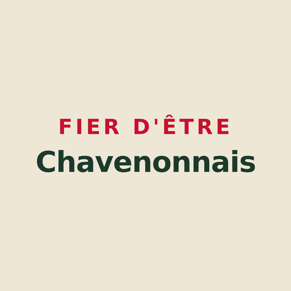 Tote bag « Fier d'être Chavenonnais » — design pour Chavenon