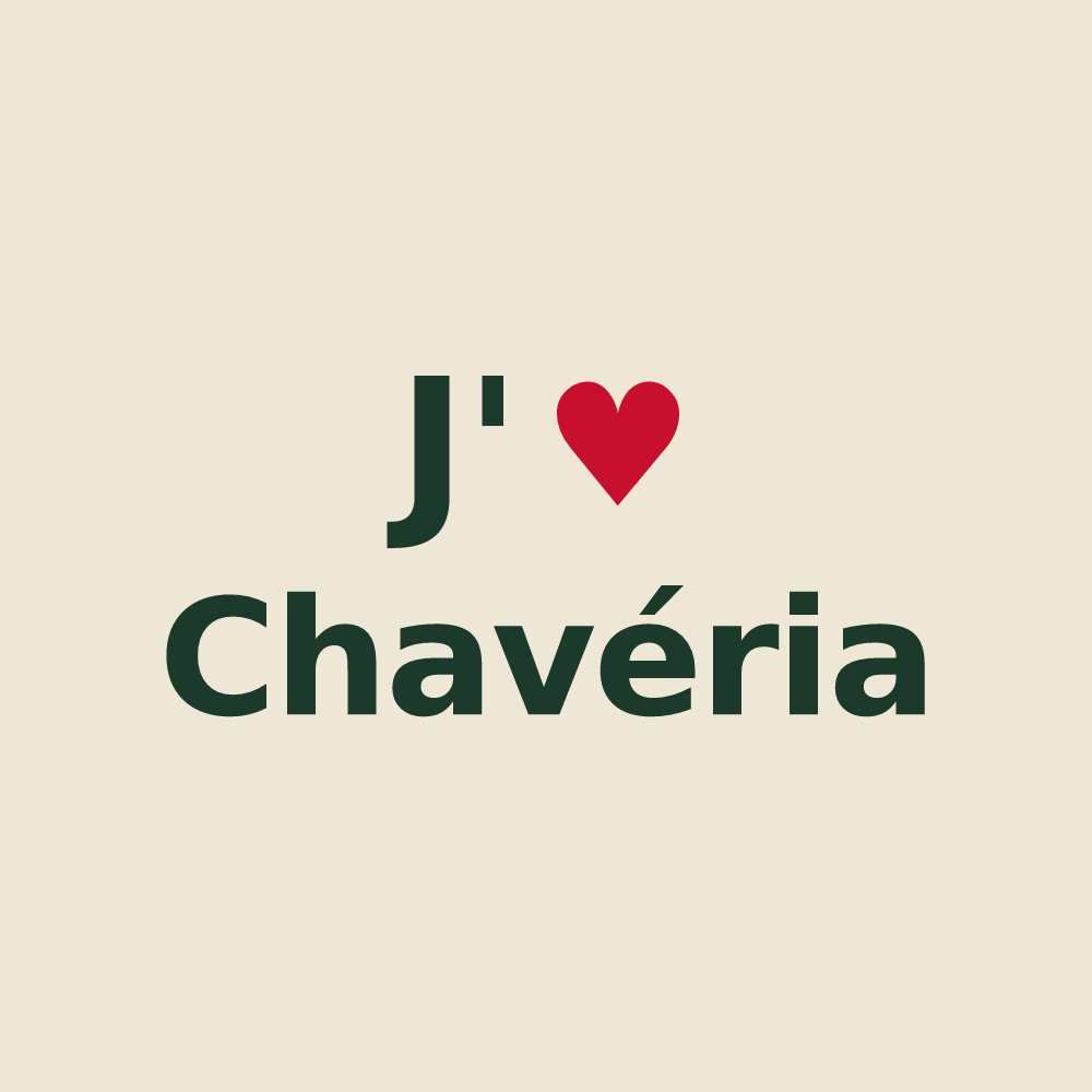 Tote bag personnalisé Chavéria — design J'aime Chavéria