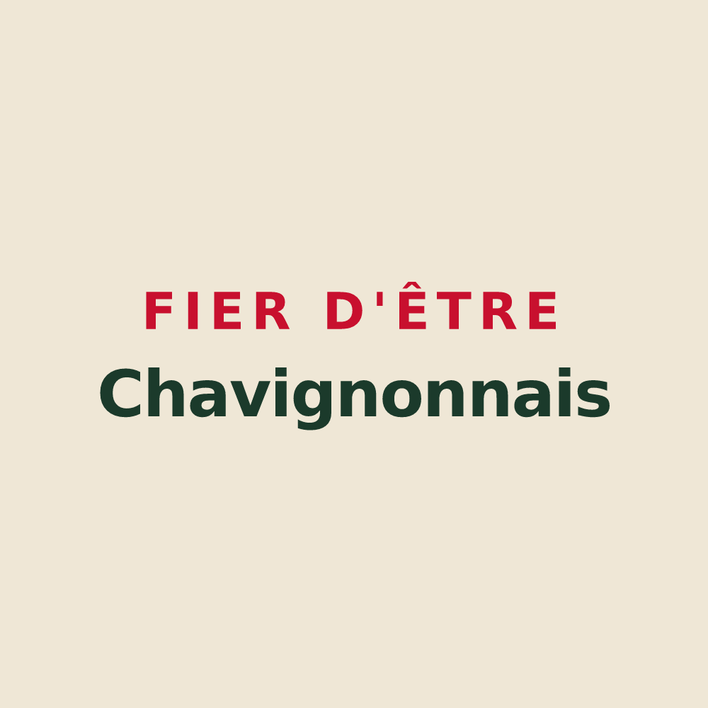 Tote bag « Fier d'être Chavignonnais » — design pour Chavignon