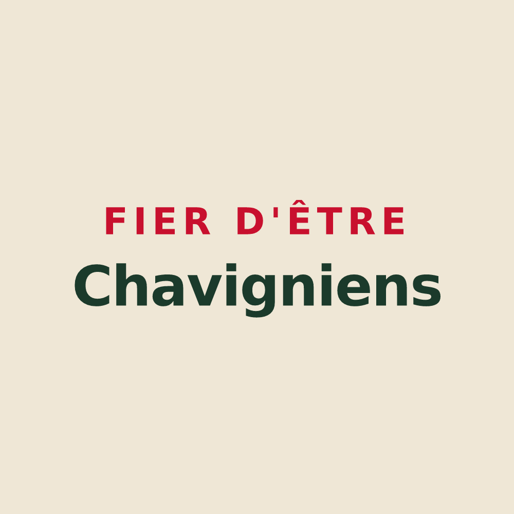 Tote bag « Fier d'être Chavigniens » — design pour Chavigny