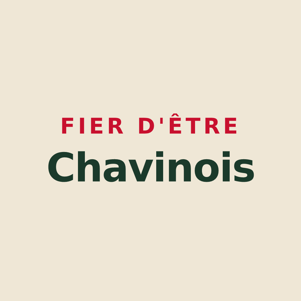 Tote bag « Fier d'être Chavinois » — design pour Chavin