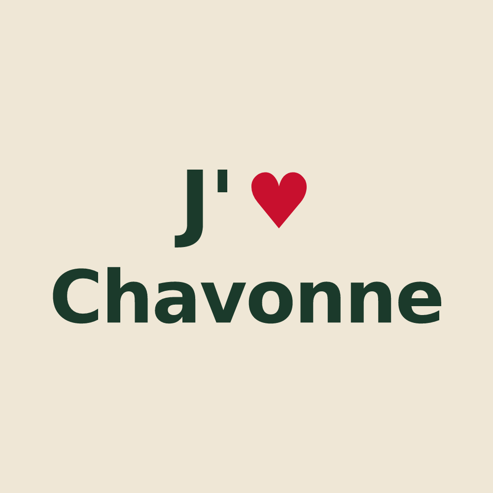 Tote bag personnalisé Chavonne — design J'aime Chavonne