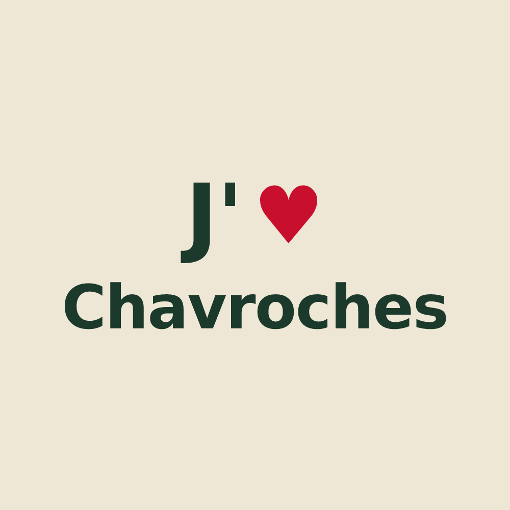 Tote bag personnalisé Chavroches — design J'aime Chavroches
