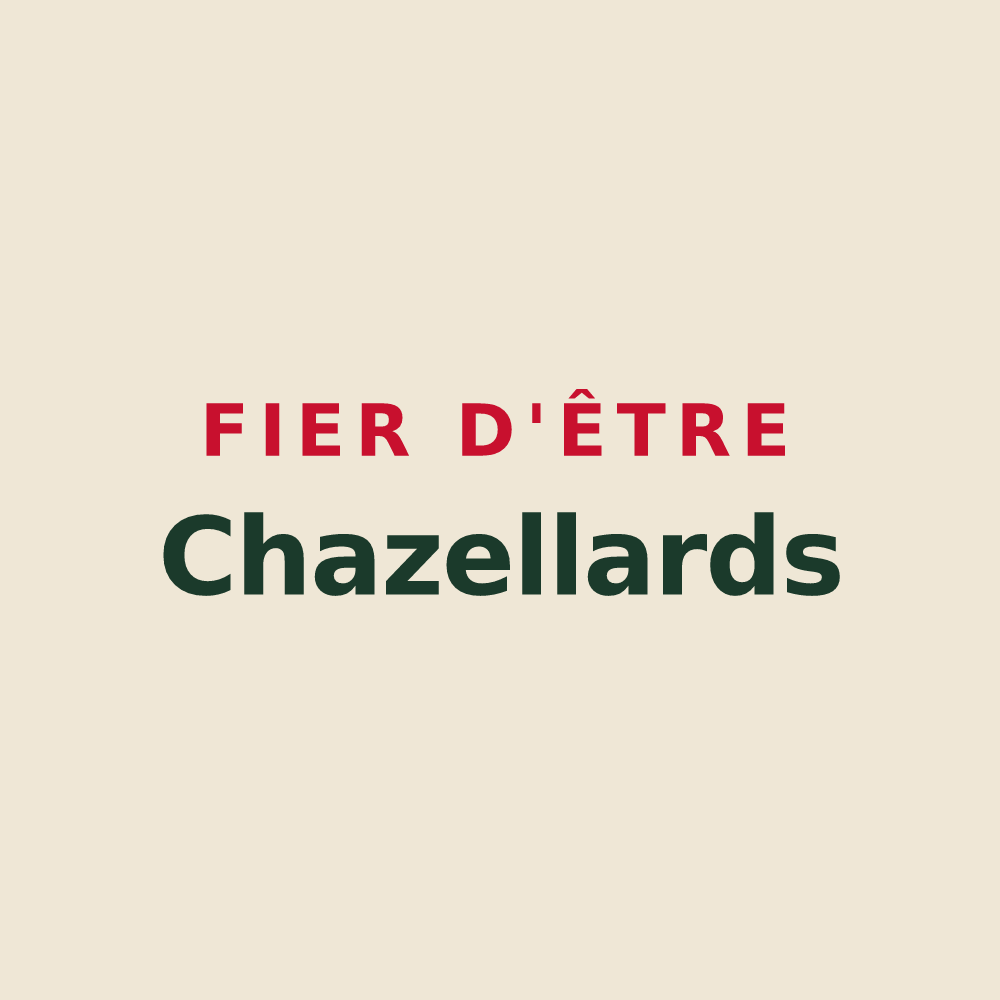Tote bag « Fier d'être Chazellards » — design pour Chazelles-sur-Lavieu