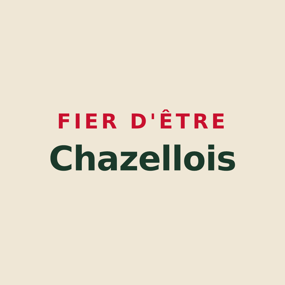 Tote bag « Fier d'être Chazellois » — design pour Chazelles