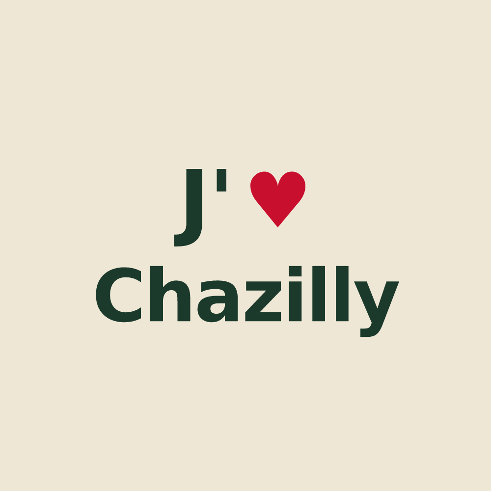 Tote bag personnalisé Chazilly — design J'aime Chazilly