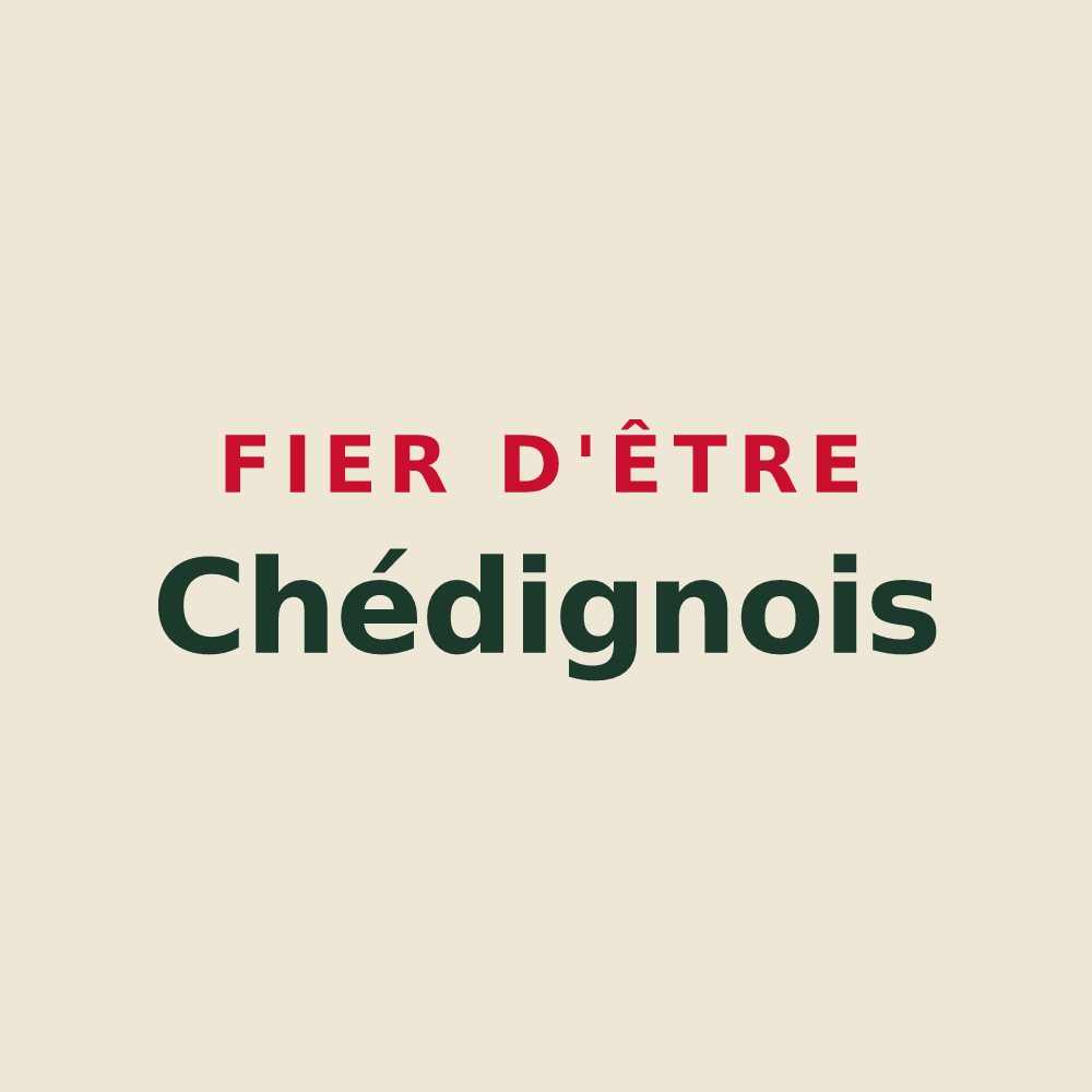 Tote bag « Fier d'être Chédignois » — design pour Chédigny
