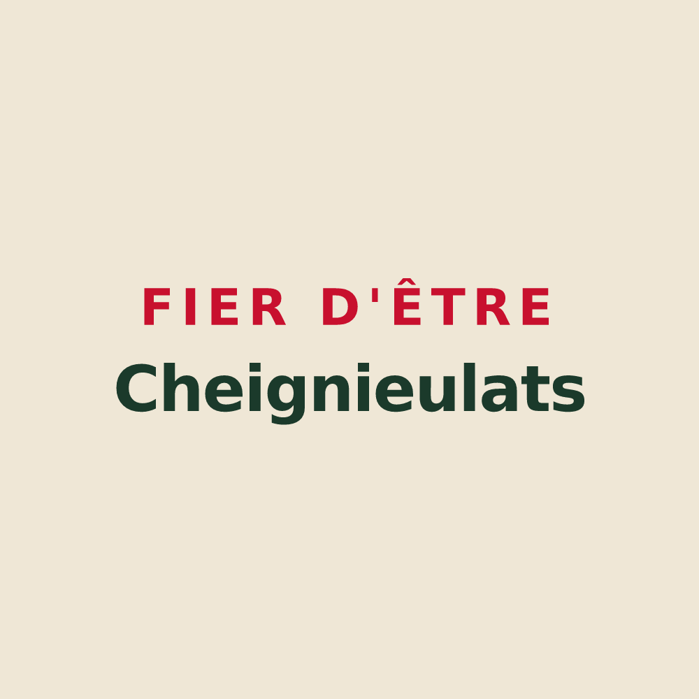 Tote bag « Fier d'être Cheignieulats » — design pour Cheignieu-la-Balme