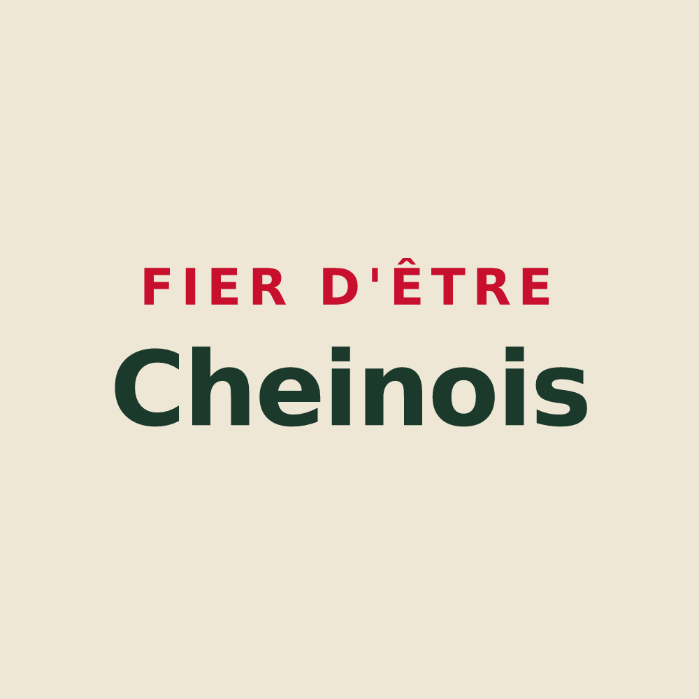 Tote bag « Fier d'être Cheinois » — design pour Chein-Dessus