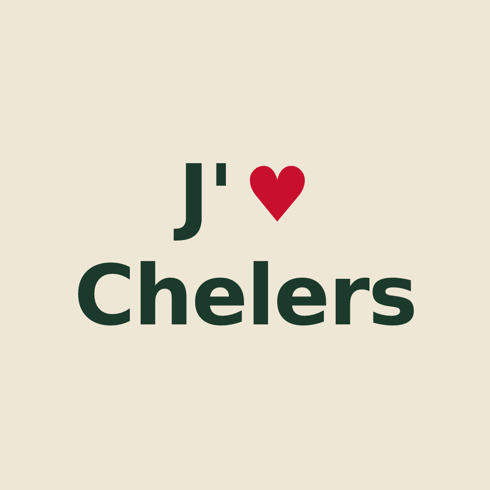 Tote bag personnalisé Chelers — design J'aime Chelers