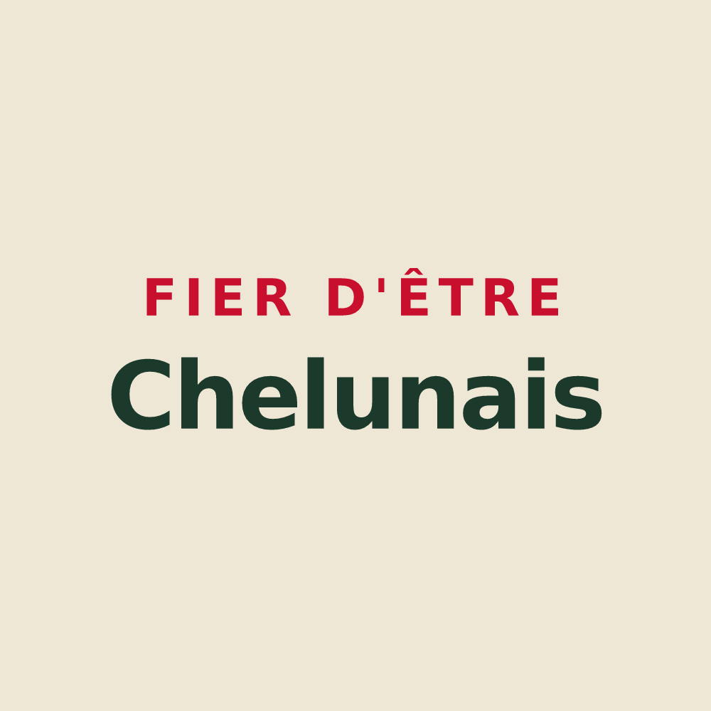 Tote bag « Fier d'être Chelunais » — design pour Chelun
